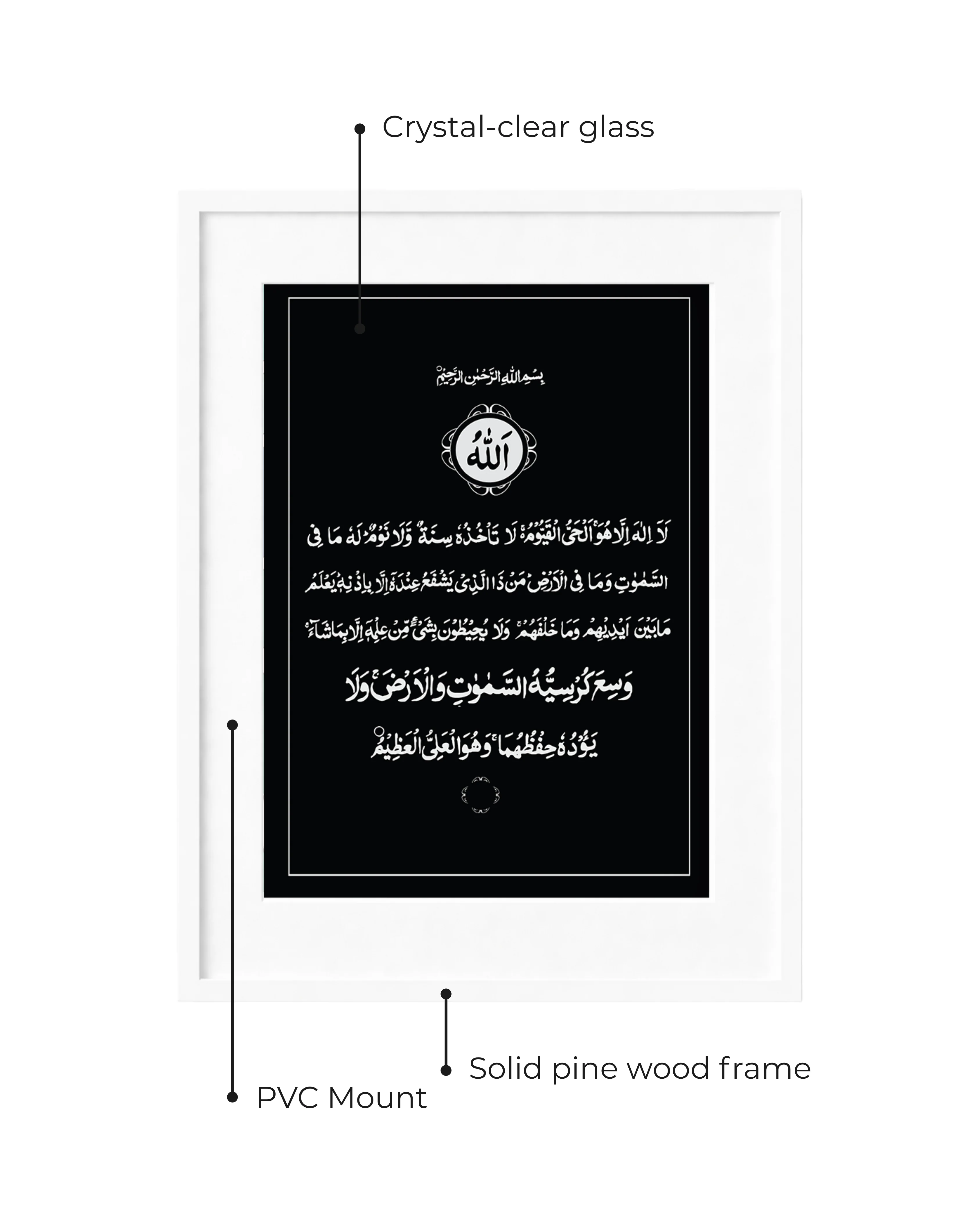 Ayatul Kursi Regular Black Frame - Image 9