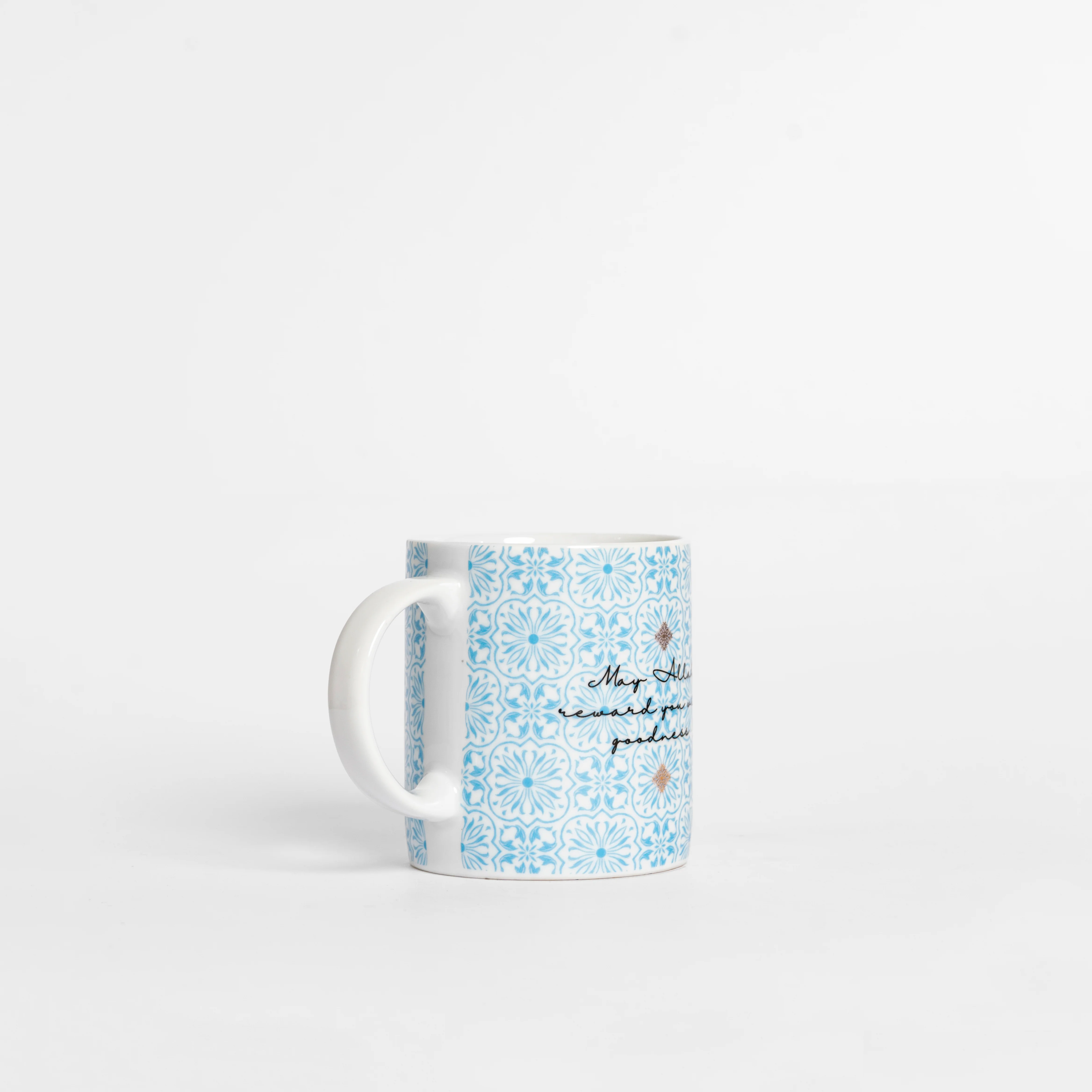 Jazakallah khairan Blue Calligraphy  Mug - Image 5