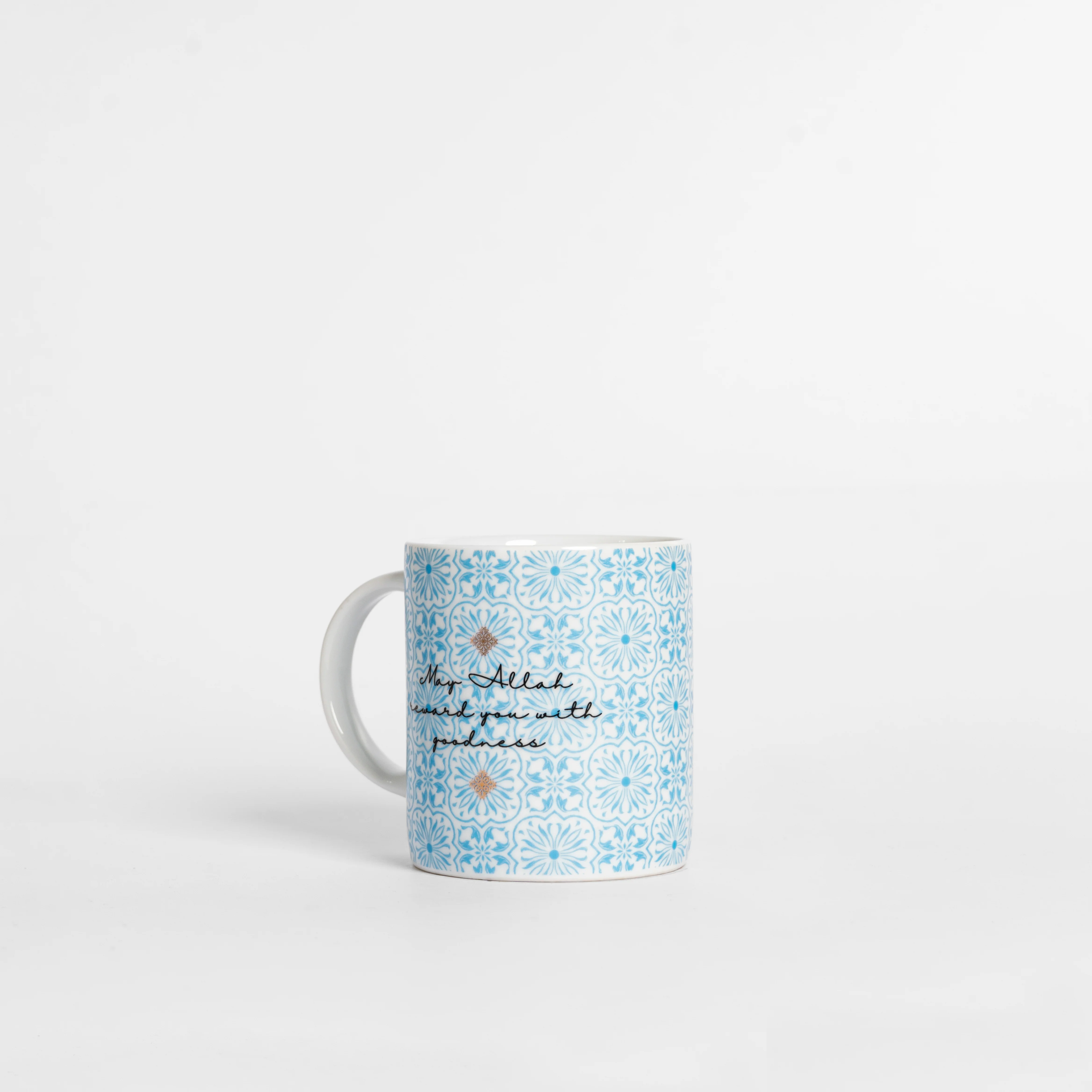 Jazakallah khairan Blue Calligraphy  Mug - Image 6