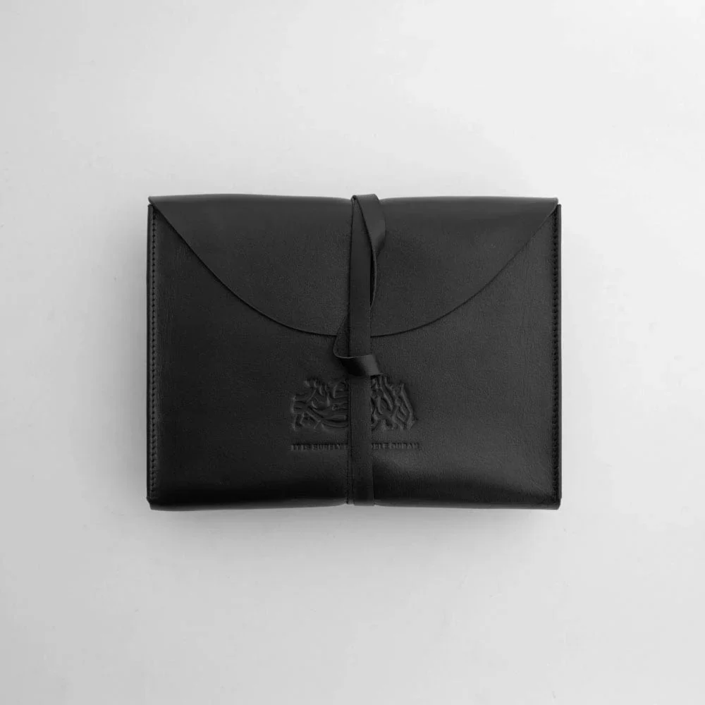 Leather Quran Cover - Black