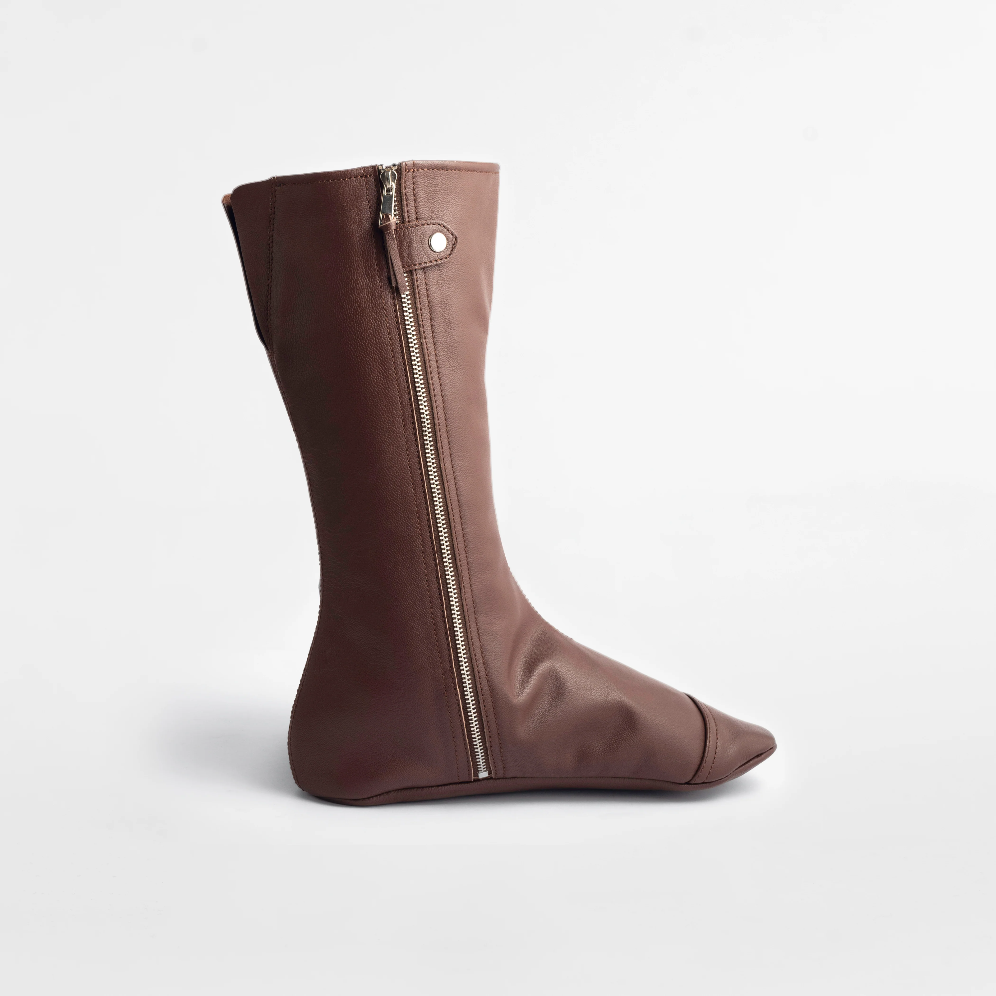 Leather socks - Brown - Image 2