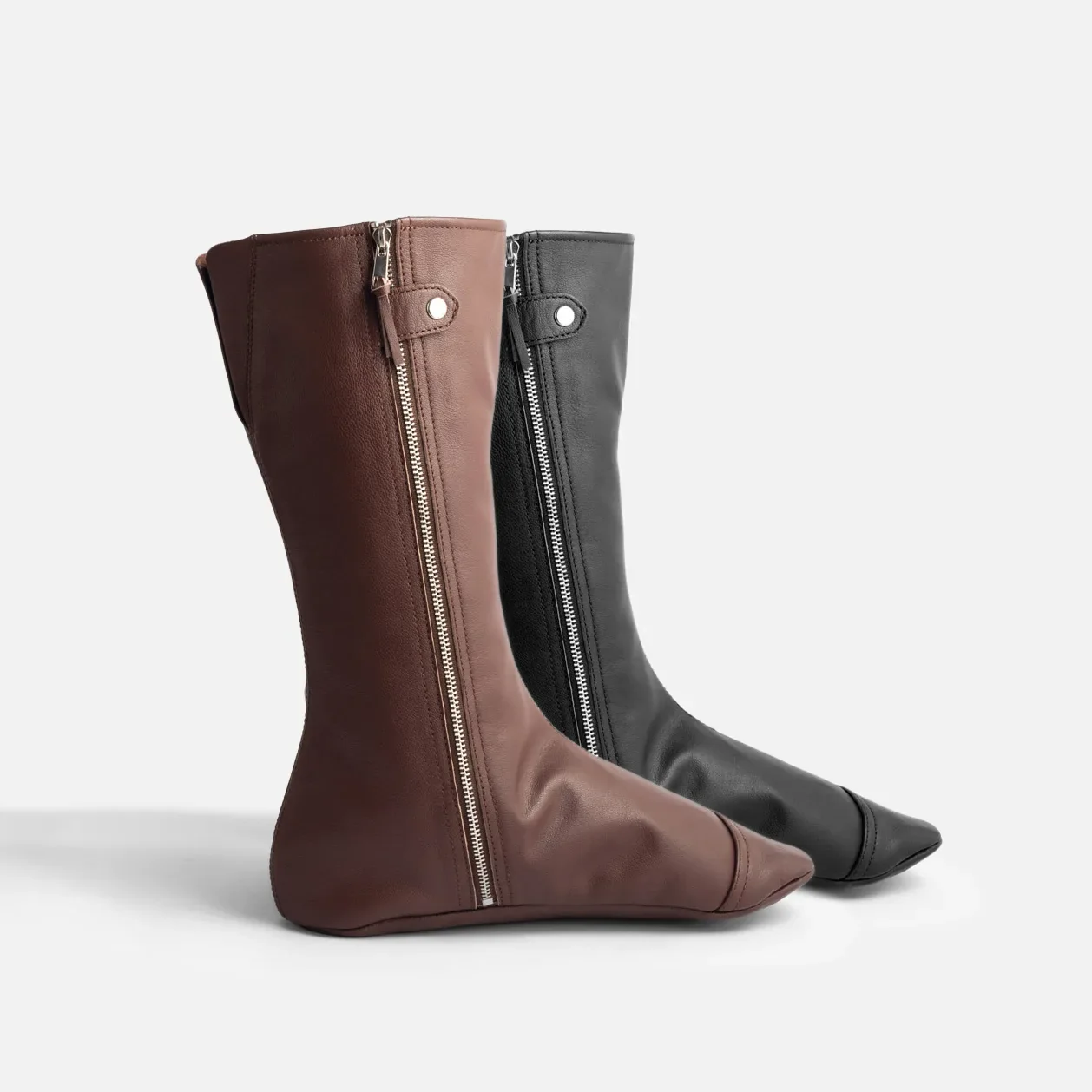 Leather socks - Brown - Image 7