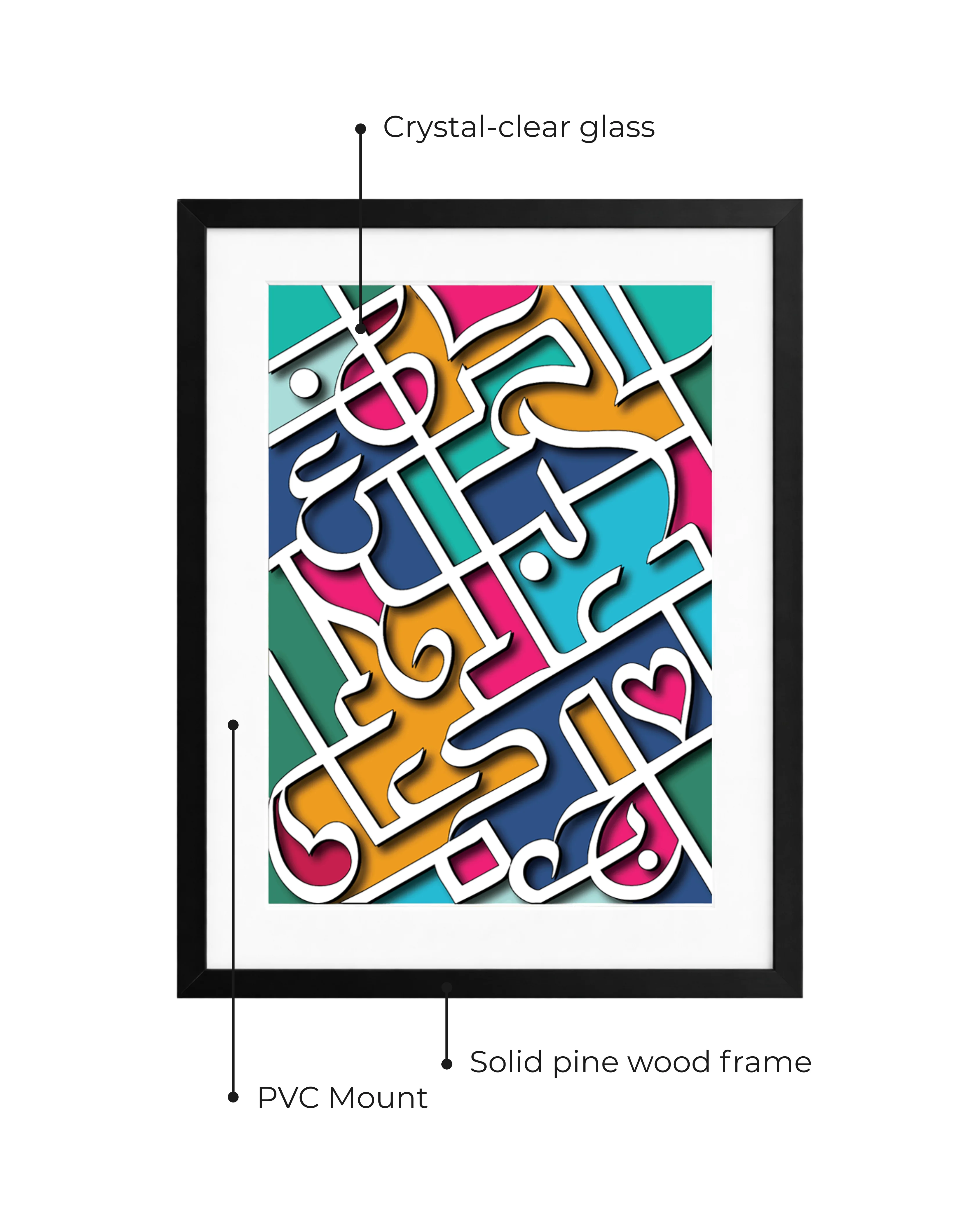 Love and Dua Calligraphy Frame - Image 7