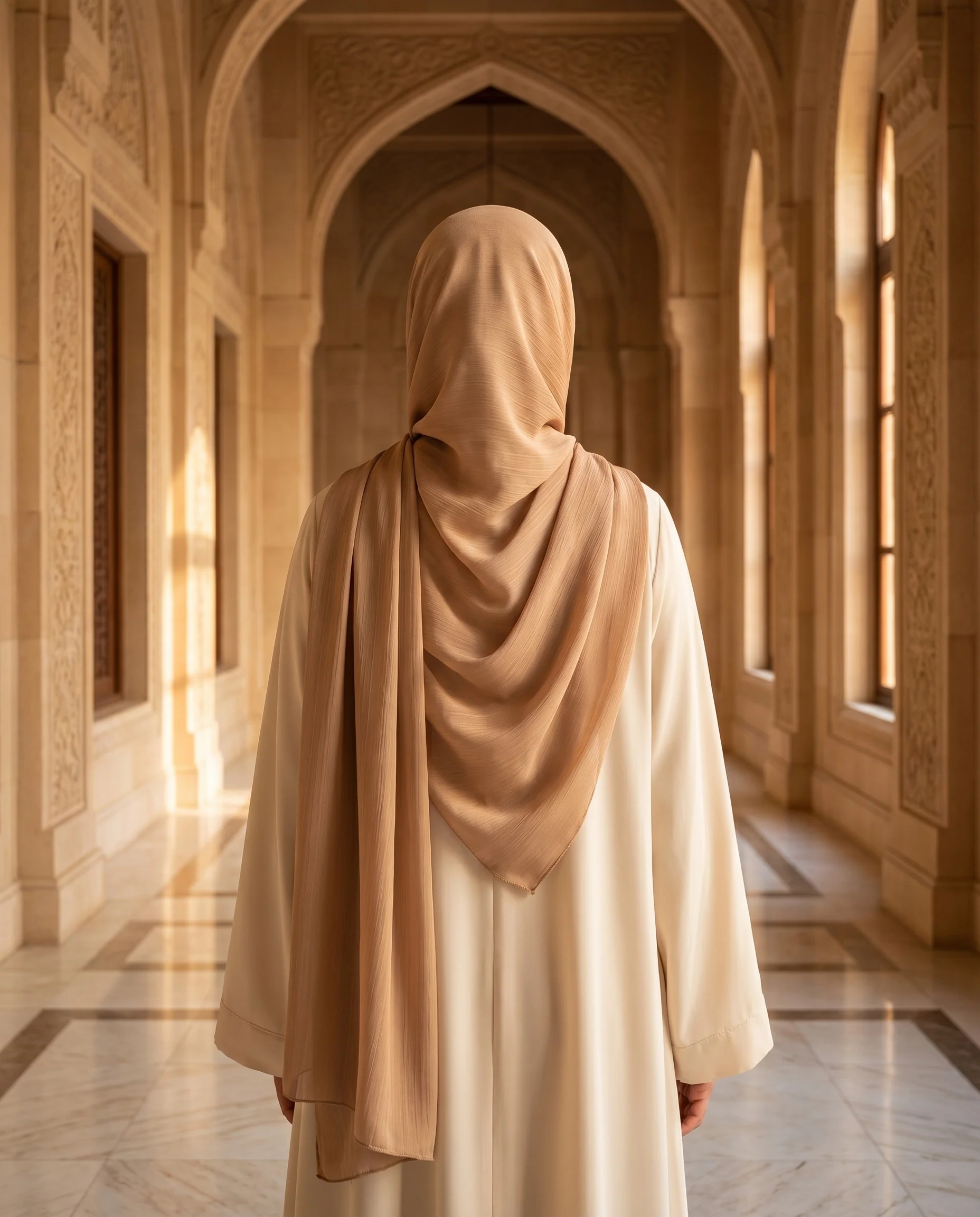 Pashmina Hijab Carob Brown  (PCB) - Image 3