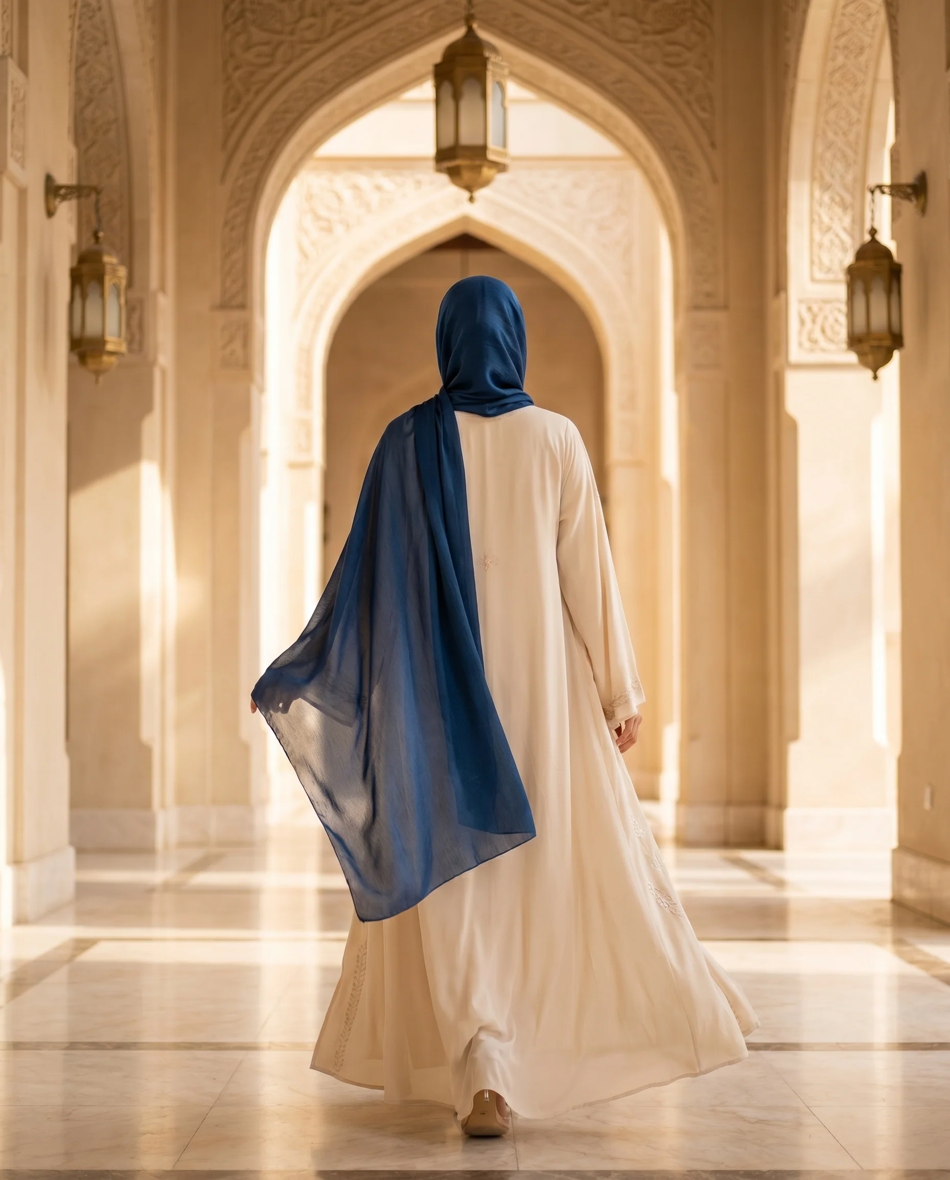 Pashmina Hijab  Royal Blue (PRB) - Image 4