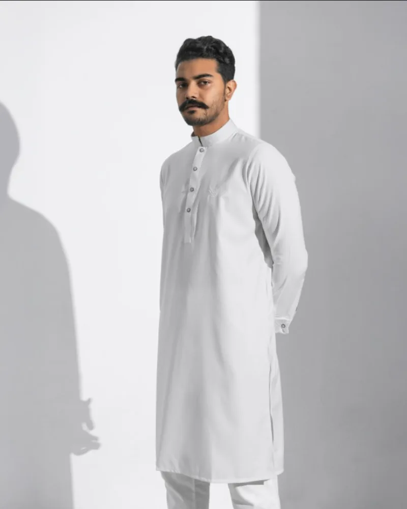 Platinum Panjabi | Dove White