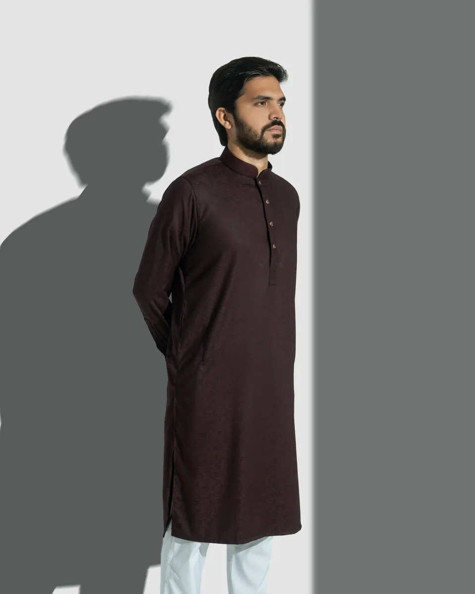 Supreme Panjabi | Mahagony Maroon