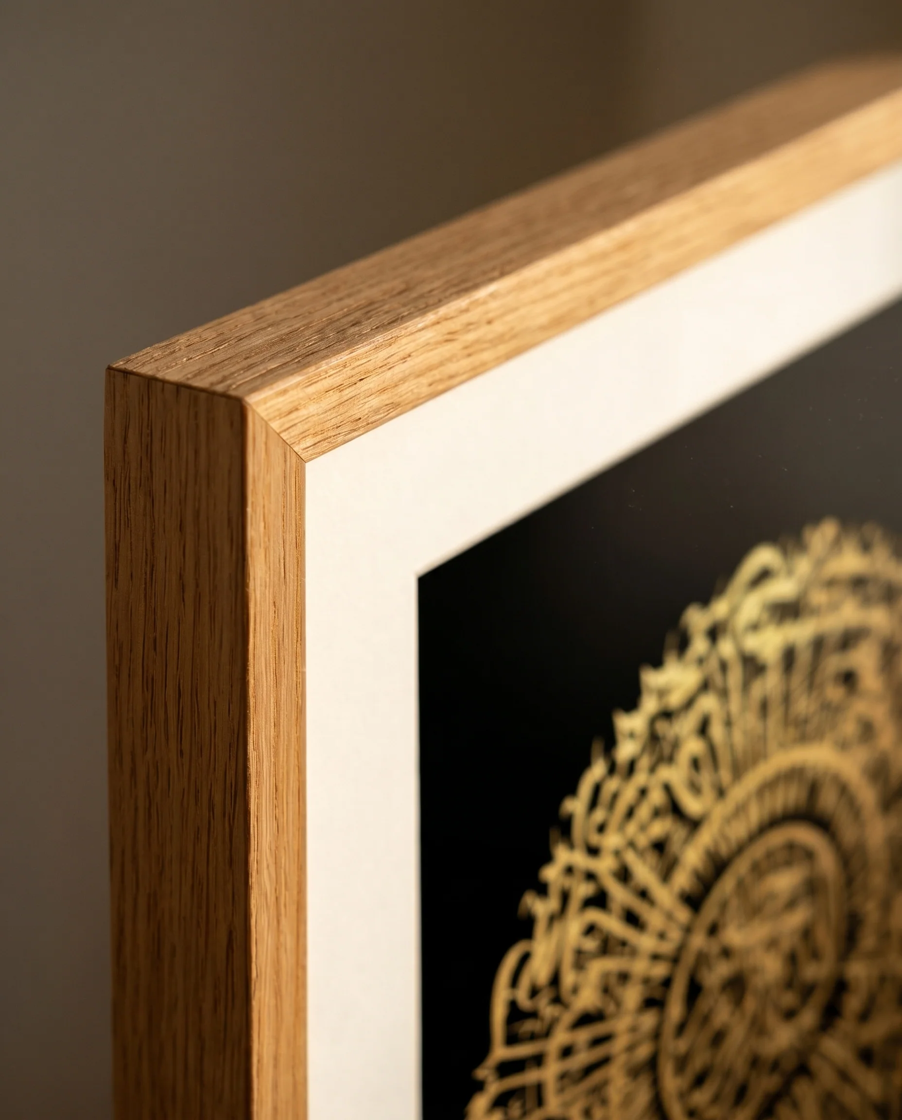 Surah Al Fatihah Gold Foiled Wooden Frame Black - Image 5