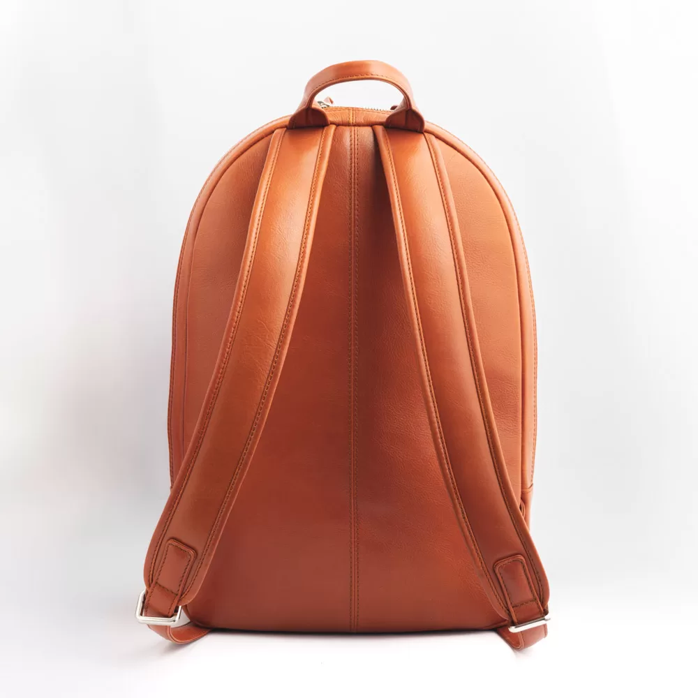 The vermillion- Leather Backpack Bag - Image 3