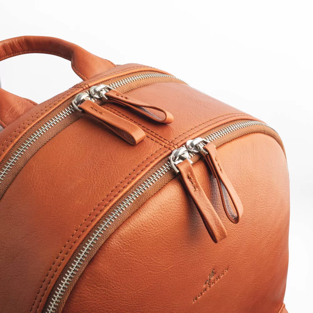The vermillion- Leather Backpack Bag - Image 5
