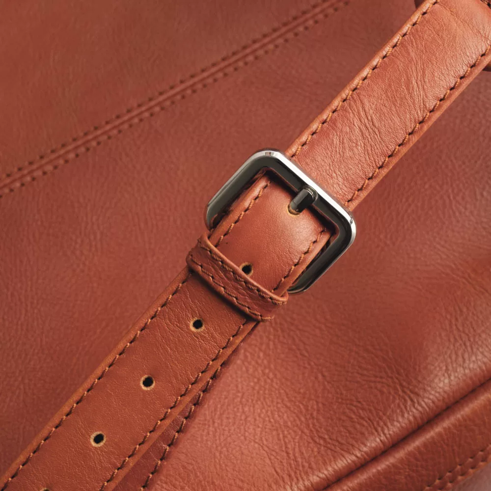 The vermillion- Leather Backpack Bag - Image 7